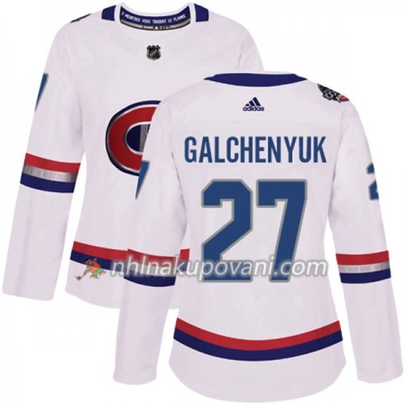 Montreal Canadiens Dresy Alex Galchenyuk 27 Bílá 2017-2018 Adidas Classic Authentic - Dámské